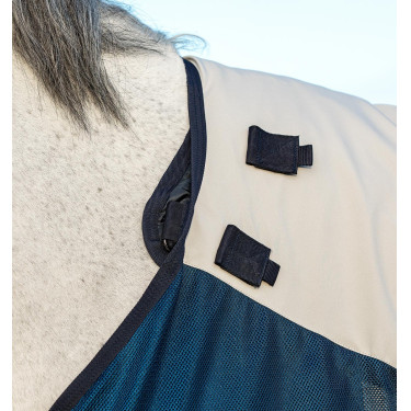 Coperta da esterno Horseware Rambo® Summer 0g con disco e fodera 100g Marina / grigio Blu