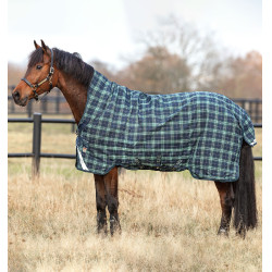 Coperta Horseware Rhino Wug Vari-Layer 250g Verde a quadri / verde