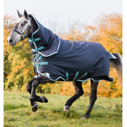 Coperta Horseware Amigo® Bravo 12 Plus 250g 1200D Marina / acqua Blu Coperta Horseware Amigo® Bravo 12 Plus 250g 1200D Marina / acqua Blu