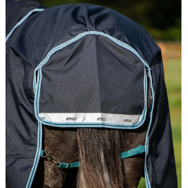 Coperta Horseware Amigo® Bravo 12 Plus 250g 1200D Marina / acqua Blu Coperta Horseware Amigo® Bravo 12 Plus 250g 1200D Marina / acqua Blu