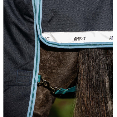 Coperta Horseware Amigo® Bravo 12 Plus 250g 1200D Marina / acqua Blu Coperta Horseware Amigo® Bravo 12 Plus 250g 1200D Marina / acqua Blu