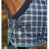 Coperta da scuderia Horseware Rhino Original Vari-Layer 450g Marina a quadri / blu petrolio Blu marino
