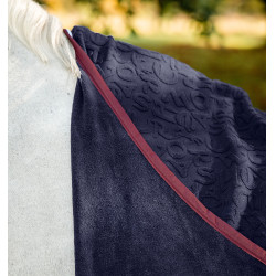 Coperta in pile Horseware in rilievo Jersey Stampa HW blu navy Blu marino Coperta in pile Horseware in rilievo Jersey Stampa HW blu navy Blu marino
