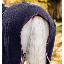 Coperta in pile Horseware in rilievo Jersey Stampa HW blu navy Blu marino Coperta in pile Horseware in rilievo Jersey Stampa HW blu navy Blu marino