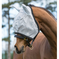Maschera anti-mosche Horseware Amigo Argento / grigio scuro Maschera anti-mosche Horseware Amigo Argento / grigio scuro