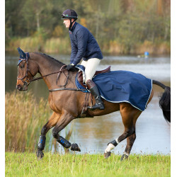 Coperta posteriore Horseware Rambo in pile impermeabile Marino / beige / blu Coperta posteriore Horseware Rambo in pile impermeabile Marino / beige / blu