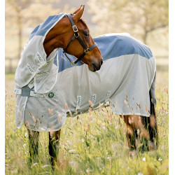 Coperta anti-mosche Horseware Amigo AmECO Combi 0g Verde petrolio / grigio Blu