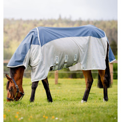 Coperta anti-mosche Horseware Amigo AmECO Combi 0g Verde petrolio / grigio Blu