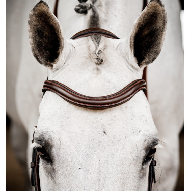 Briglia Horseware Micklem 2 Deluxe Competition Havana scuro Marrone