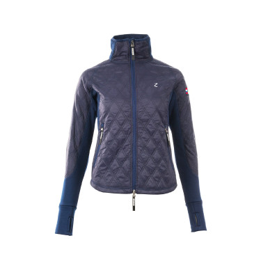 Giacca trapuntata leggera da donna Horze Zoe Blu scuro