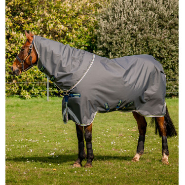 Coperta Horseware Amigo® Bravo 12 Plus 250g 1200D Grigio shadow / blu navy / lime Coperta Horseware Amigo® Bravo 12 Plus 250g 1200D Grigio shadow / blu navy / lime