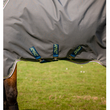Coperta Horseware Amigo® Bravo 12 Plus 250g 1200D Grigio shadow / blu navy / lime Coperta Horseware Amigo® Bravo 12 Plus 250g 1200D Grigio shadow / blu navy / lime