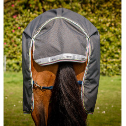 Coperta Horseware Amigo® Bravo 12 Plus 250g 1200D Grigio shadow / blu navy / lime