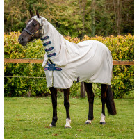 Coperta integrale Horseware Amigo Ripstop Hoody 0g Bianco gesso / blu navy / rosa