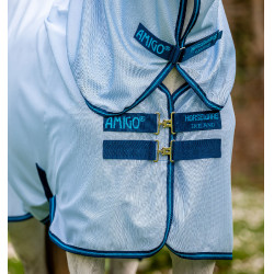 Couverture anti-mouches Horseware Amigo Bug Rug 0g Gris lunaire / marine / lime