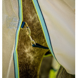 Coperta anti-mosche Horseware Amigo Bug Buster Blanco gesso / blu navy / foschia