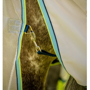 Coperta anti-mosche Horseware Amigo Bug Buster Blanco gesso / blu navy / foschia