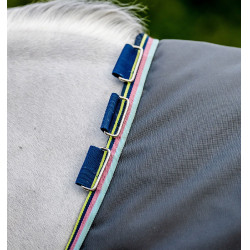 Coperta Horseware Amigo Bravo 12 Original 100g Grigio shadow / blu navy / lime