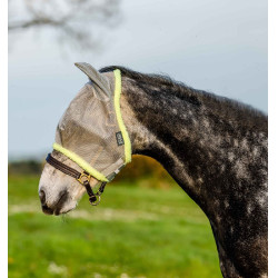 Maschera anti-mosche Horseware Amigo Argento / lime