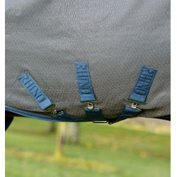 Coperta Horseware Rhino HexStop Plus Turnout 0g Grigio / indaco / blu navy