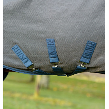 Coperta Horseware Rhino HexStop Plus Turnout 0g Grigio / indaco / blu navy