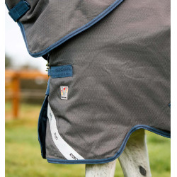 Coperta Horseware Rhino Hexstop Plus Turnout 100g Grigio / indaco / blu navy Coperta Horseware Rhino Hexstop Plus Turnout 100g Grigio / indaco / blu navy