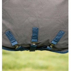 Coperta Horseware Rhino Hexstop Plus Turnout 100g Grigio / indaco / blu navy