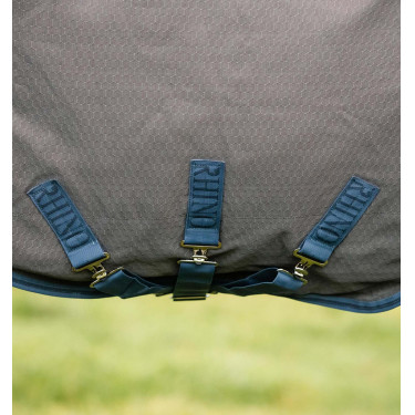 Coperta Horseware Rhino Hexstop Plus Turnout 100g Grigio / indaco / blu navy