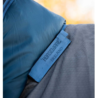 Coperta Horseware Rhino Hexstop Plus Turnout 100g Grigio / indaco / blu navy