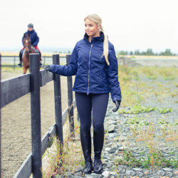 Pantaloni Horze Grand Prix con grip in silicone da donna Blu scuro