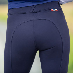 Pantaloni Horze Grand Prix con grip in silicone da donna Blu scuro