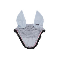Bonnet anti-mouches poney Derby coton Bleu bébé / multicouleur / marine
