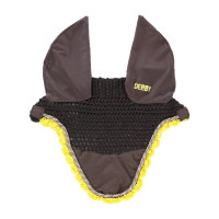 Cuffia per cavalli Derby in cotone Marrone / multicolore / giallo