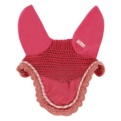 Cuffia per cavalli Derby in cotone Fucsia / multicolore / rosa