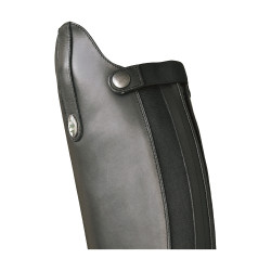 Stivali da equitazione Derby con lacci e zip posteriore Nero