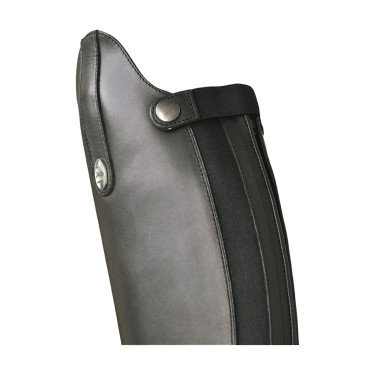 Stivali da equitazione Derby con lacci e zip posteriore Nero