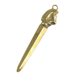 Coltello da carta in ottone Umbria Equitazione