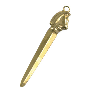 Coltello da carta in ottone Umbria Equitazione