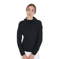 Piumino da donna in tessuto tecnico misto Equestro Nero