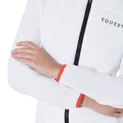 Piumino da donna in tessuto tecnico misto Equestro Bianco