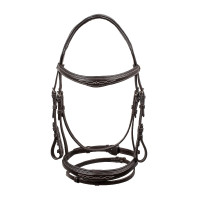 Filet in cuoio morbido cucito Equestro Marrone scuro Filet in cuoio morbido cucito Equestro Marrone scuro