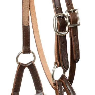 Filet sans morso con capezzina decorata con perline colorate Pool's Marrone scuro