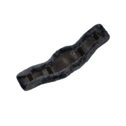 Coprigirante corto in gel classico con pelle di montone Acavallo Grigio