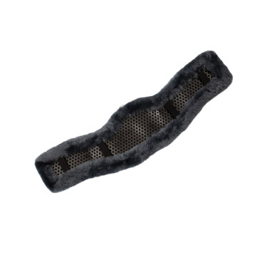 Coprigirante corto in gel classico con pelle di montone Acavallo Grigio