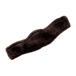 Coprigirante corto in gel classico con pelle di montone Acavallo Marrone