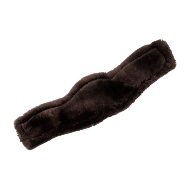 Coprigirante corto in gel classico con pelle di montone Acavallo Marrone