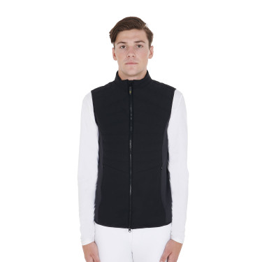 Gilet Equestro da uomo taglio slim in tessuto tecnico