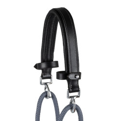 Gogue in cuoio di vitello e nylon Acavallo Nero