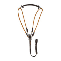 Gogue in cuoio di vitello e nylon Acavallo Marrone scuro