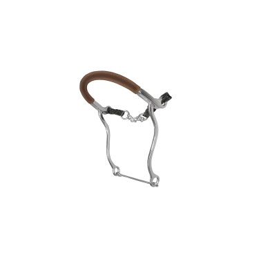 Hackamore in acciaio inossidabile con catena rivestita in gomma Umbria Equitazione Hackamore in acciaio inossidabile con catena rivestita in gomma Umbria Equitazione